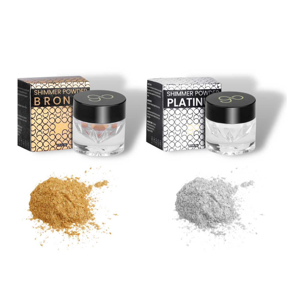 LIPSKIT Shimmer powder add-ons - Bronze and Platinum